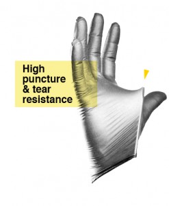 TGC Black Nitrile Gloves Puncture Resistant