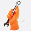 Orange Rocket Nitrile Disposable Gloves