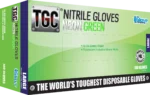 TGC® Neon Green Nitrile Disposable Gloves